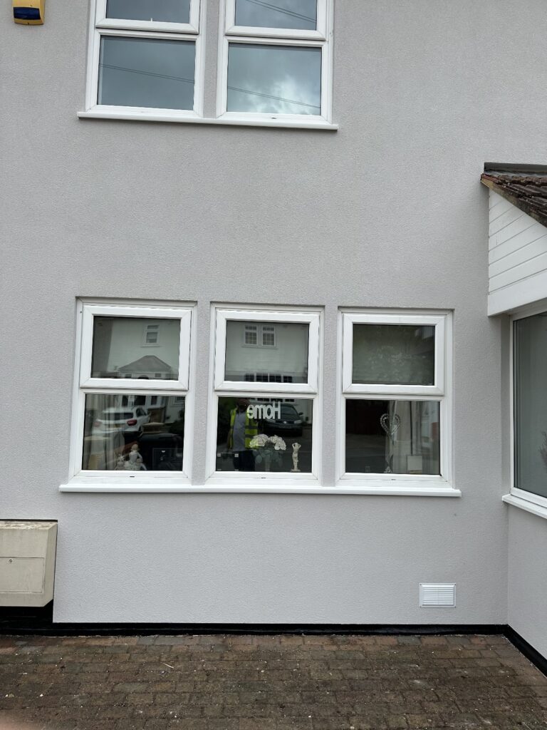 Loughton-70mm Insulated Render with Silicon top coat finish.