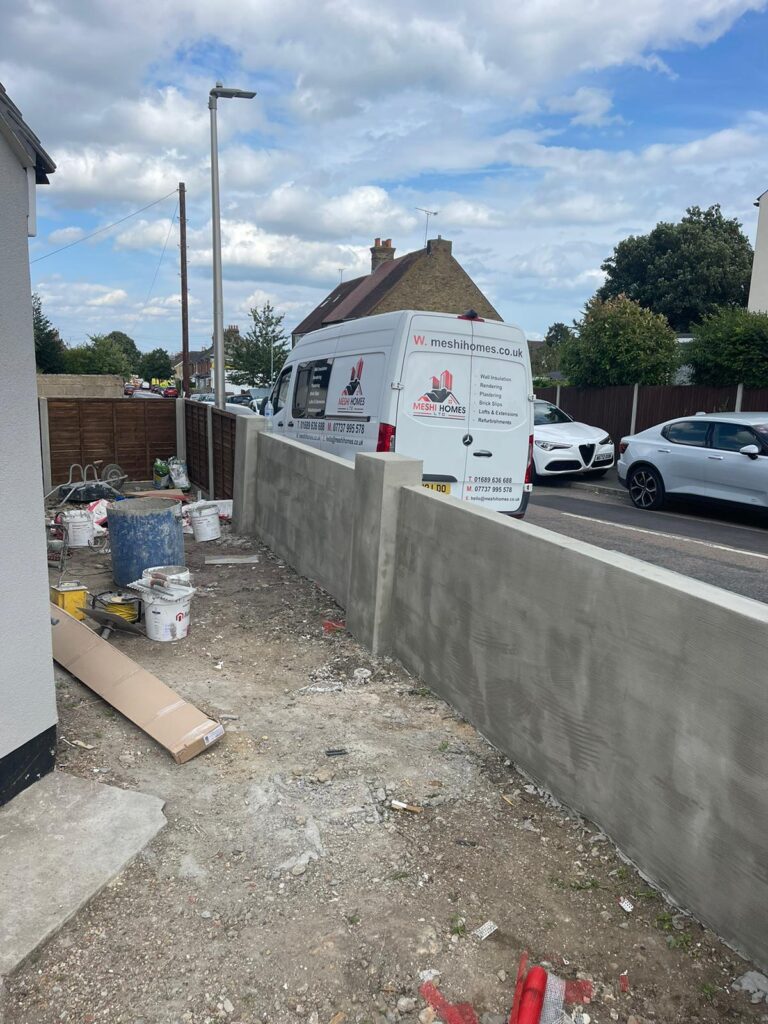 Gillingham-Render with mesh & Silicon top coat finish.