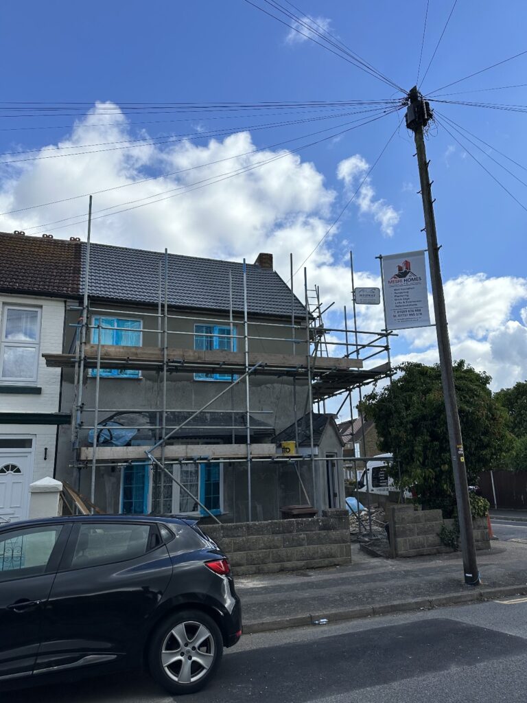 Gillingham-Render with mesh & Silicon top coat finish.