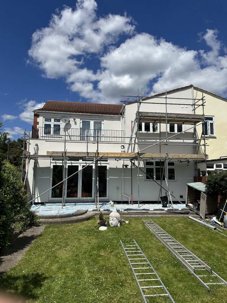 Woodford London-Render only & 100m Insulated & Render with silicon top coat finish.