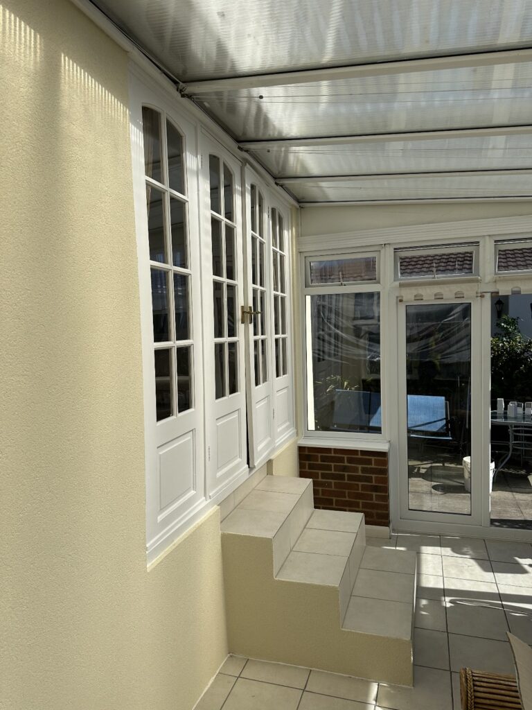 Galley Hill London-70mm Insulated Render with silicon top coat finish.